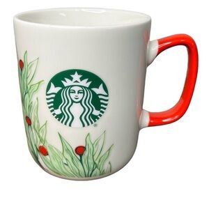 Starbucks Christmas Edition Collection Green and Red Accent Mug
